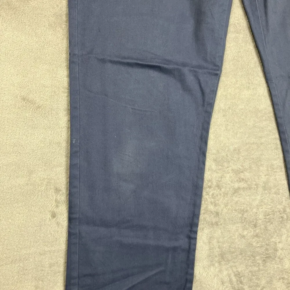 J.Crew 770 Straight Fit Stretch Chino Pants Men 34x34 Blue Classic Casual AR886